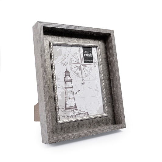 Natural Wooden Style Doted Texture Photo Frame