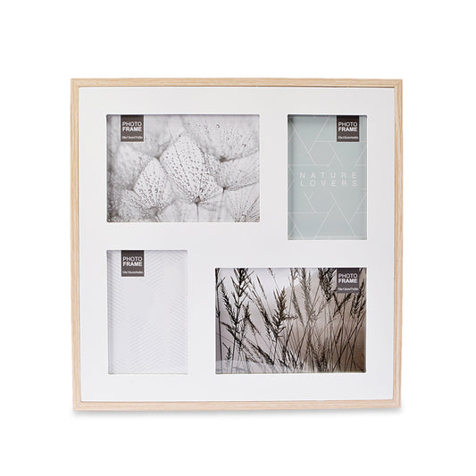 White Design Wooden Wall Hanging Photo Frame