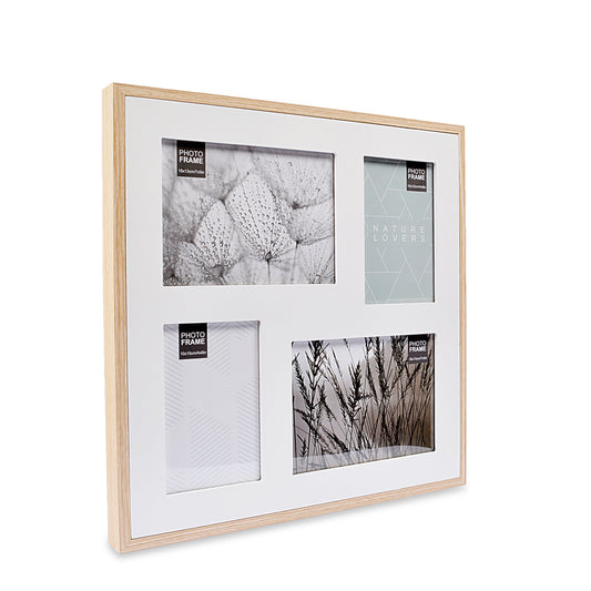 White Design Wooden Wall Hanging Photo Frame