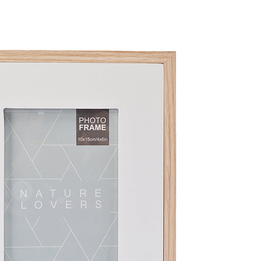 White Double Design Wooden Wall Hanging Photo Frame