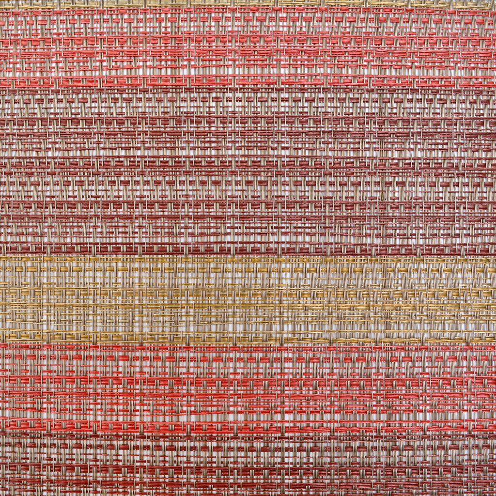 Gold & Red Textured Plastic Place-mat (Set of 2)