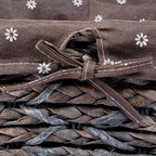 Braided Basket Fabric Lining with Tissue box