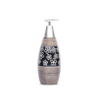 Floral Design Bathroom Set (Black)