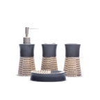 Strap Design Bathroom Set (Black)