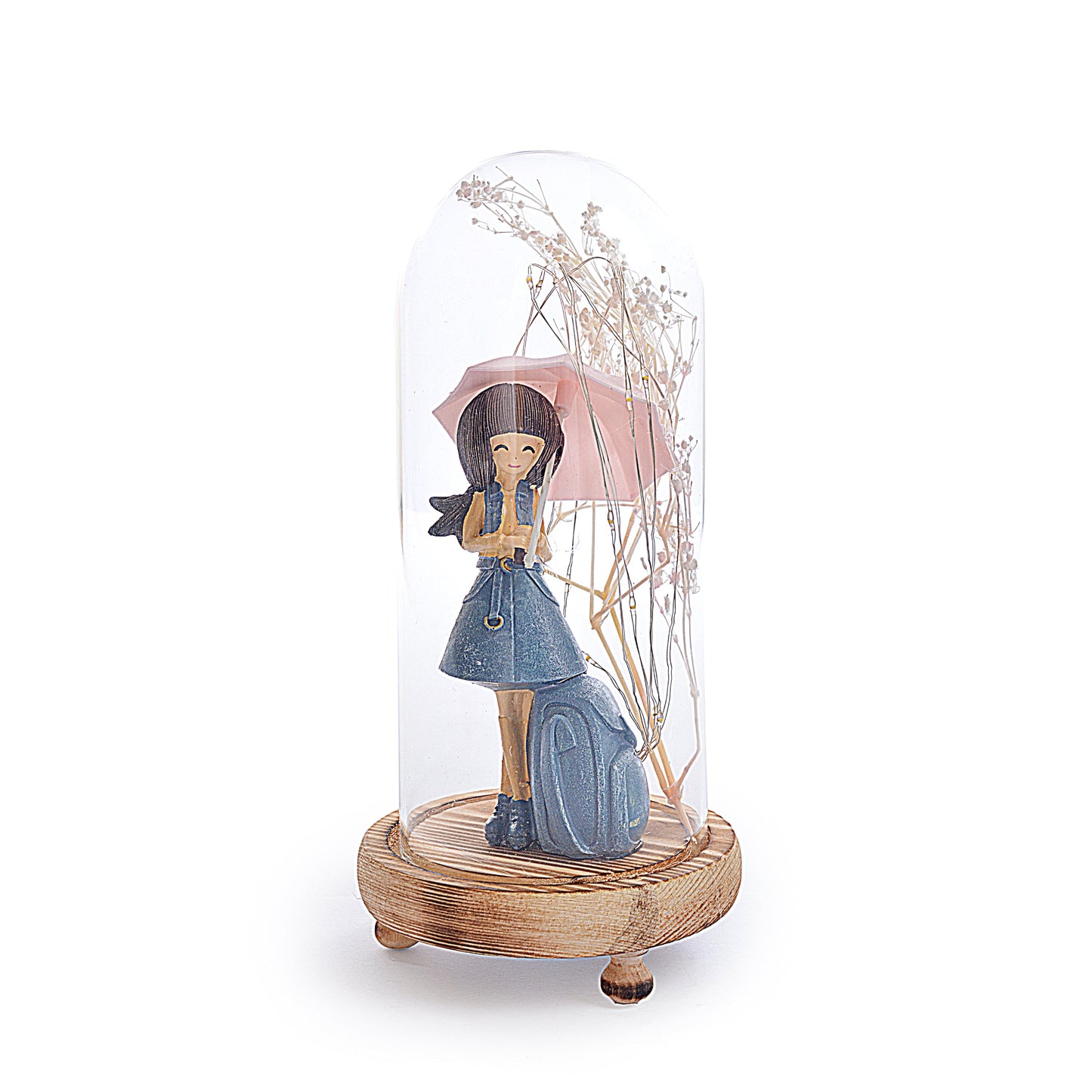 Decorative Girl Statue Design Lightning Pot Poori