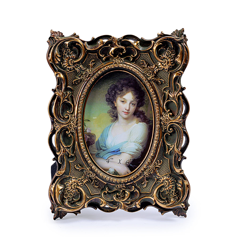 Royal Wooden Design Oval Photo Frame