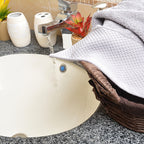 Floral Design Bathroom Set (White)