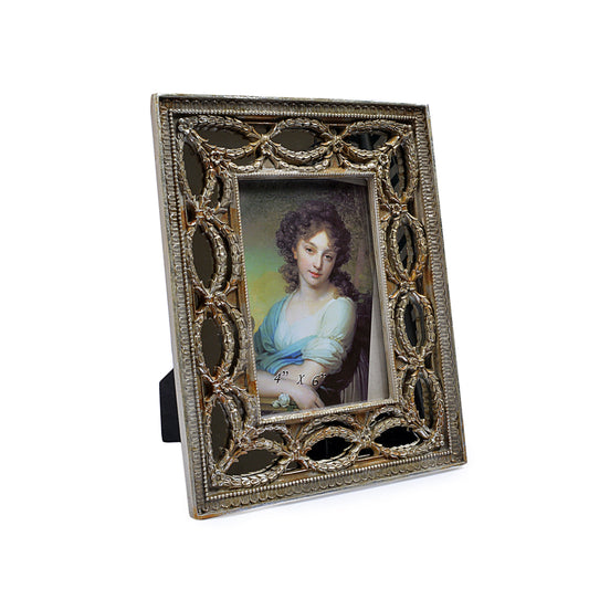 Mirror Effect Royal Wooden Design Photo Frame