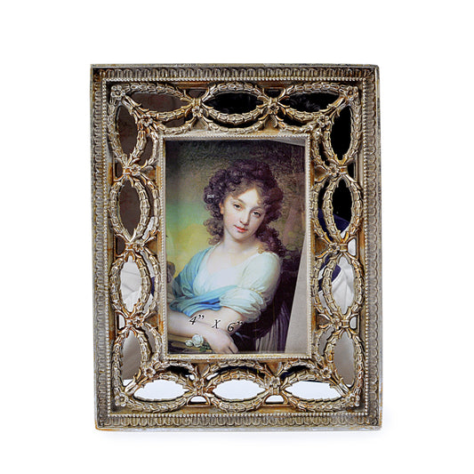 Mirror Effect Royal Wooden Design Photo Frame