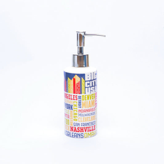 Abstract Typography Bathroom Set