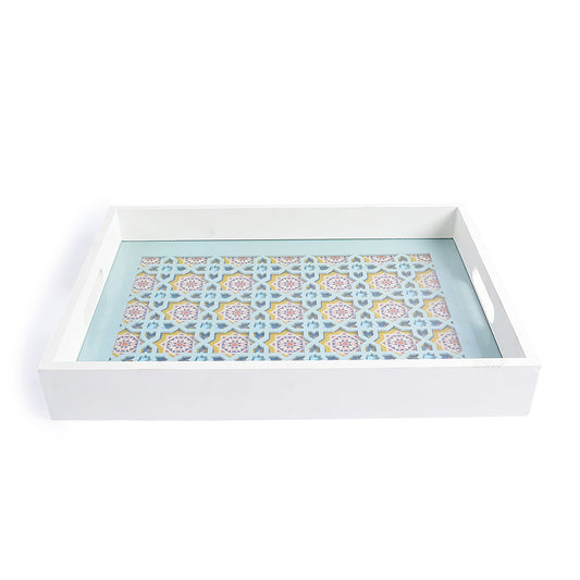 Oemu Decorative Wooden Tray(set of 2)