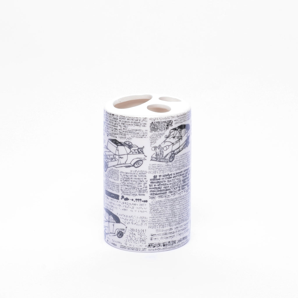 Abstract Typography Bathroom Set