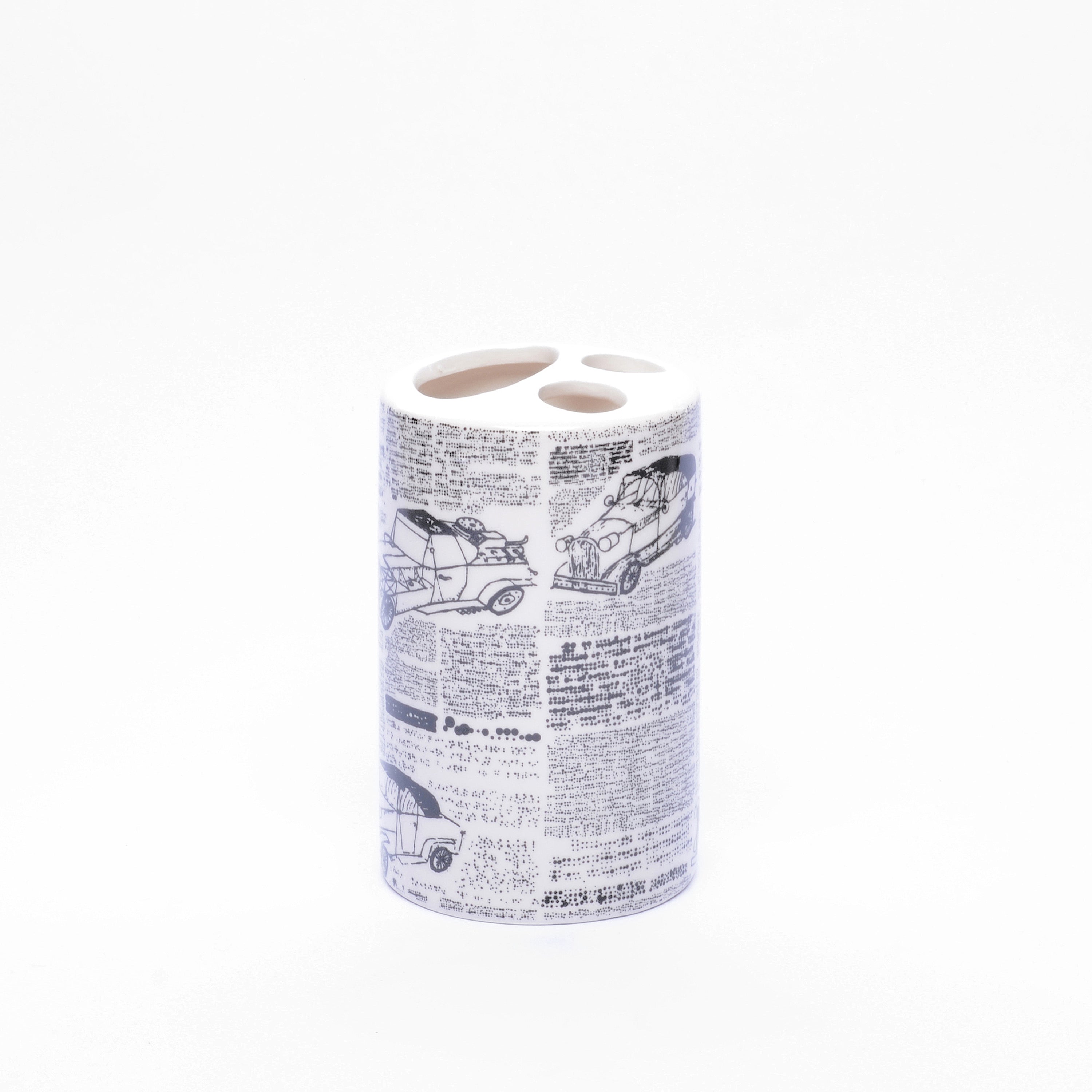 Abstract Typography Bathroom Set