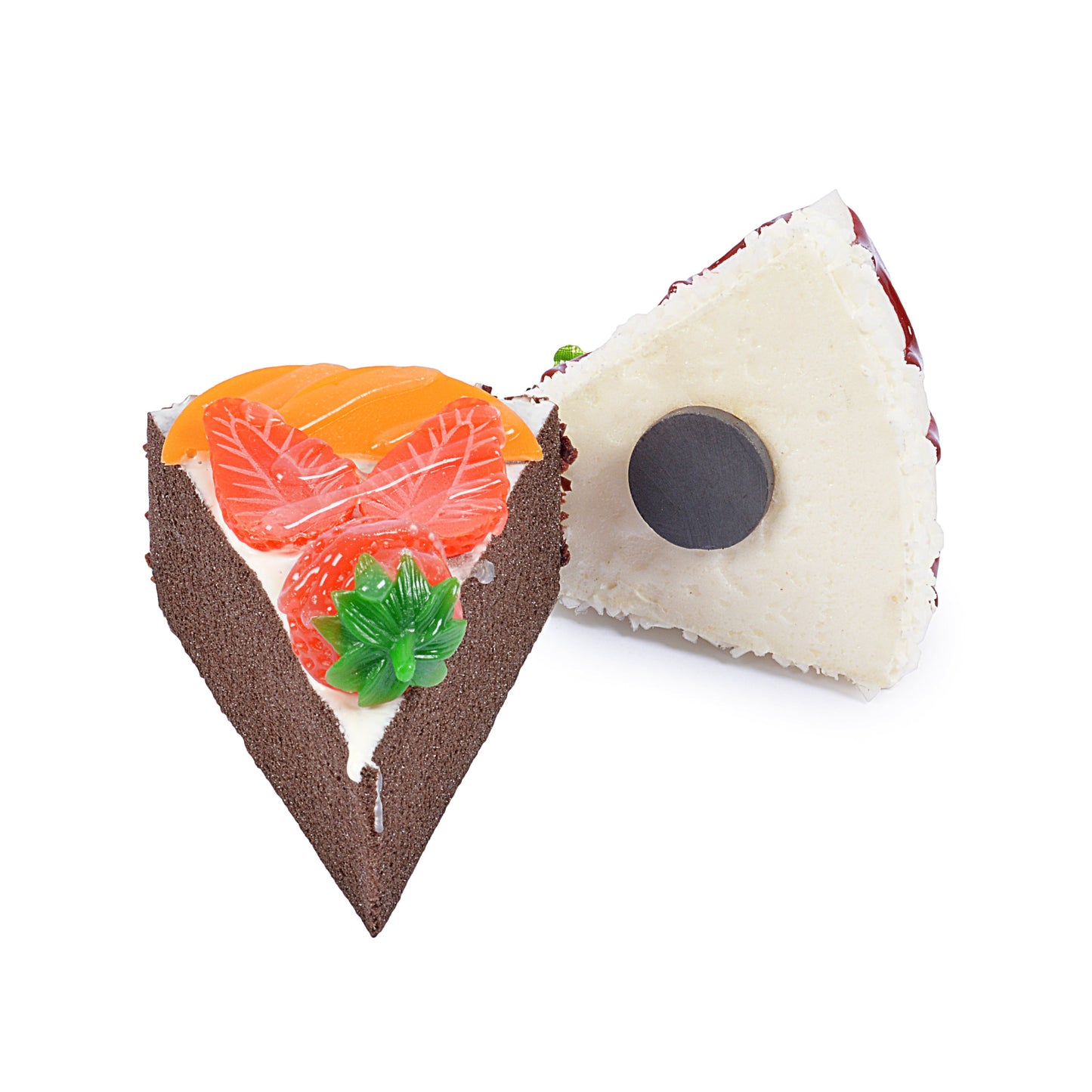 Decorative Cake Slice Fridge Magnets (Set of 2)
