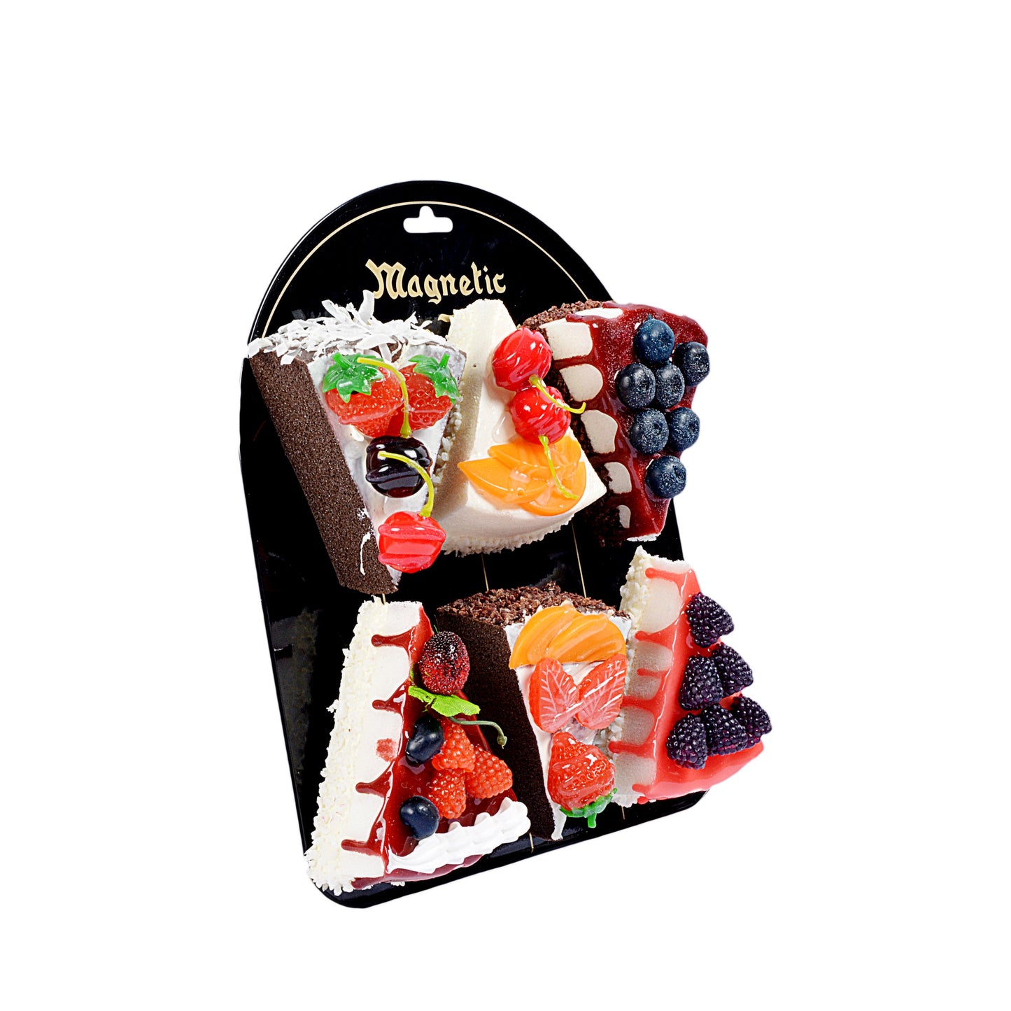 Decorative Cake Slice Fridge Magnets (Set of 2)
