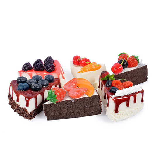Decorative Cake Slice Fridge Magnets (Set of 2)