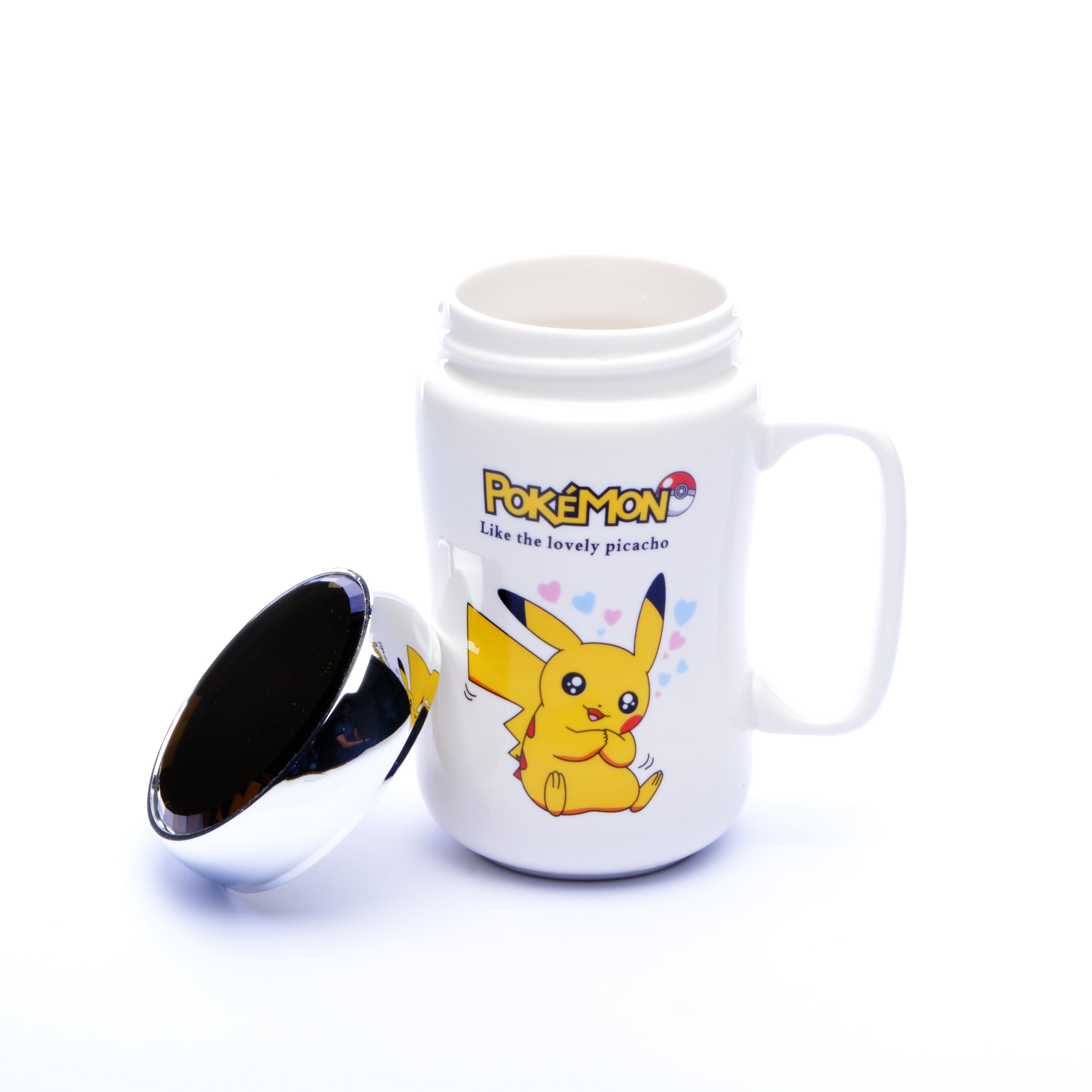 Ceramic Mug with Plastic Lid