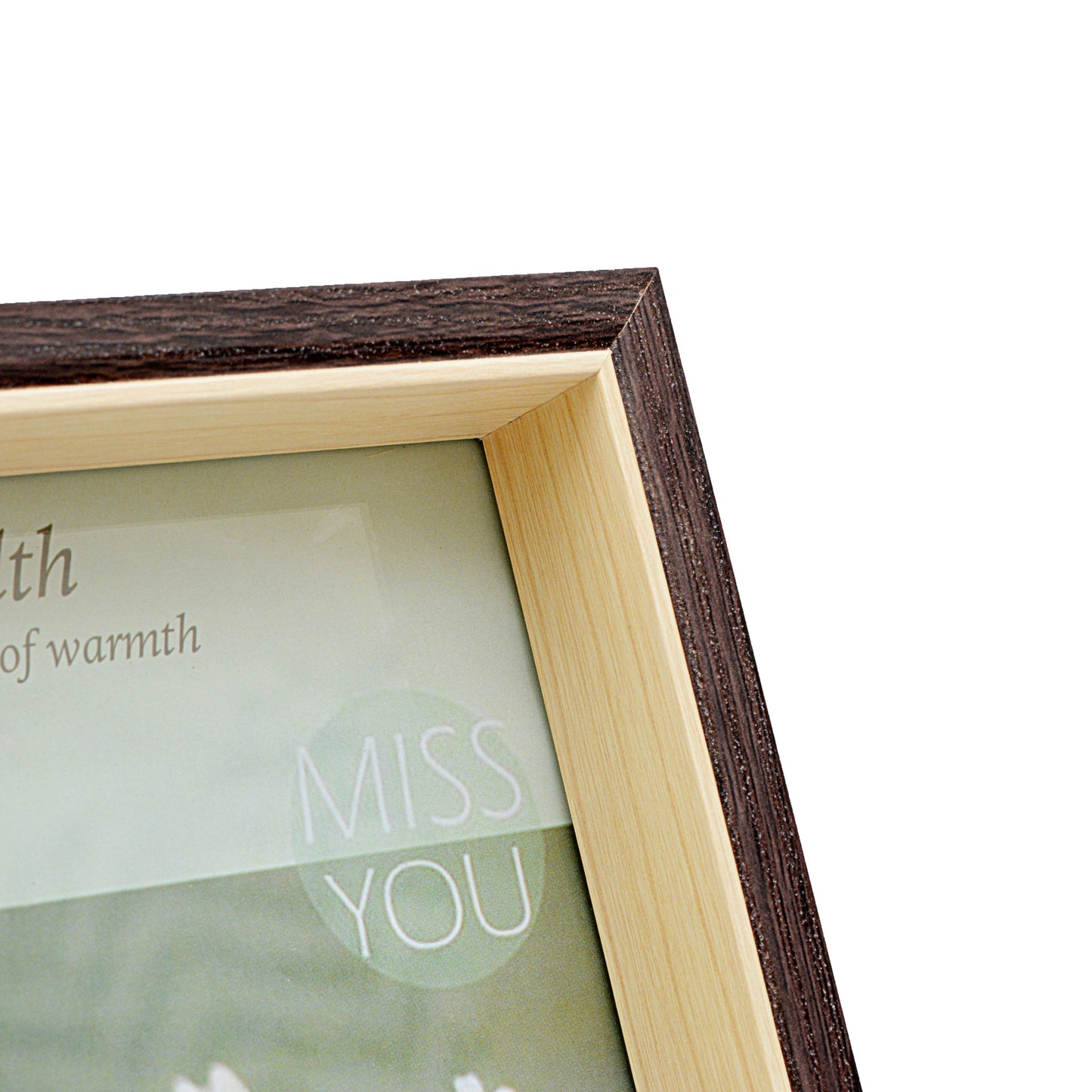 Dark Brown Natural Wooden Photo Frame