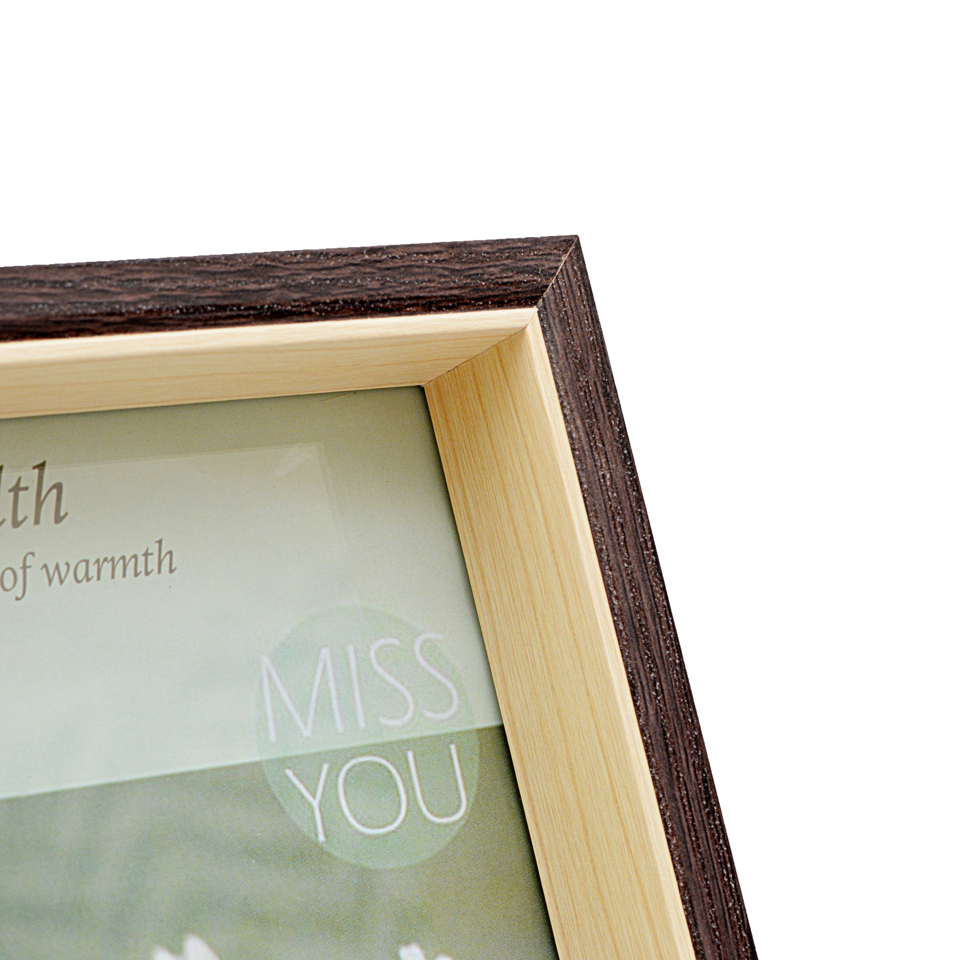 Dark Brown Natural Wooden Photo Frame