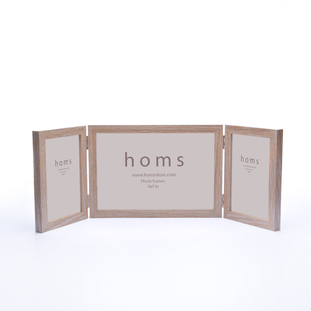 Natural Wooden Textured Photo Frame