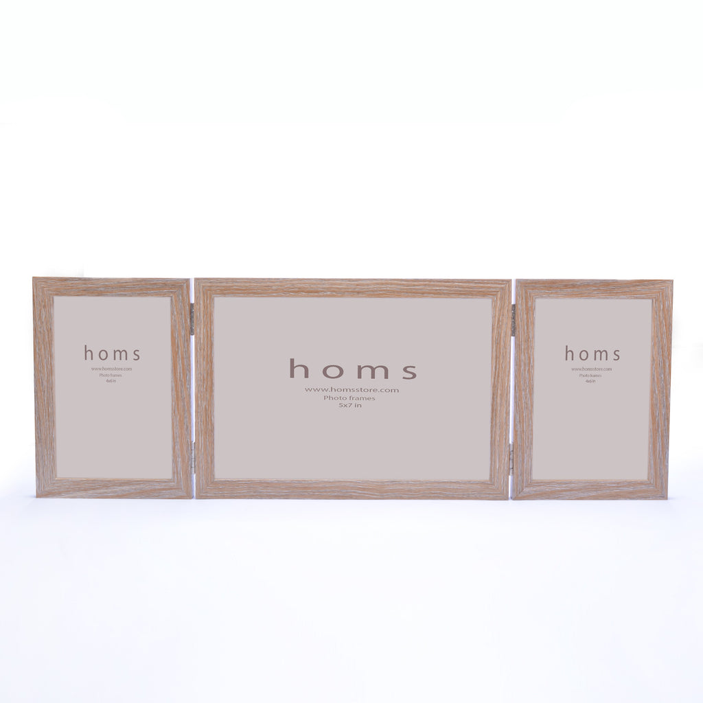 Natural Wooden Textured Photo Frame