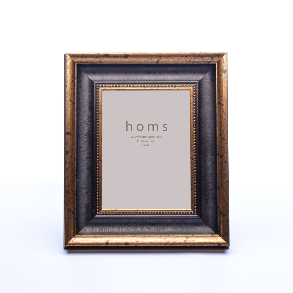 Antique Golden Textured Photo Frame