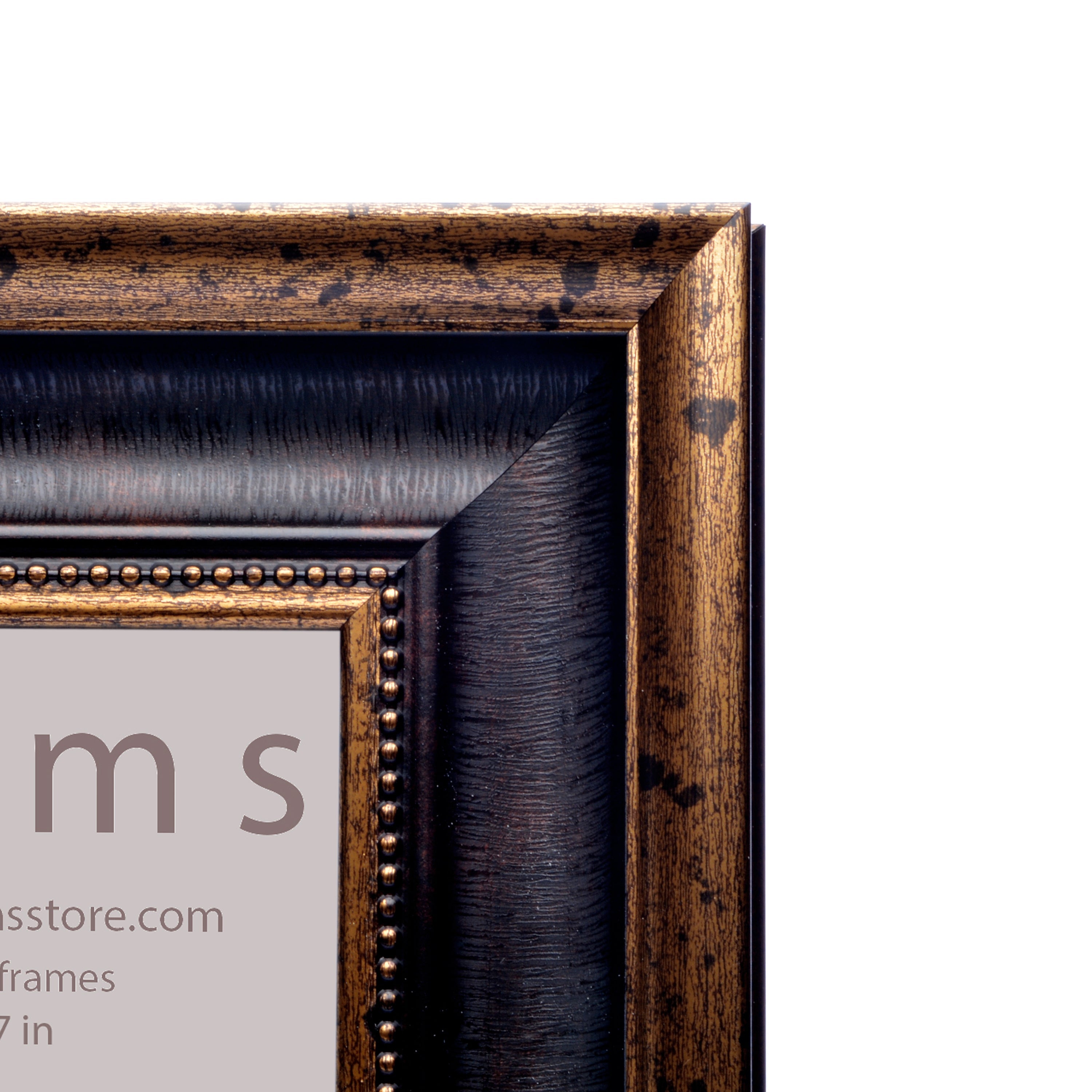 Antique Golden Textured Photo Frame