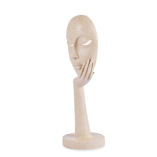 Thinking Face Sculpture