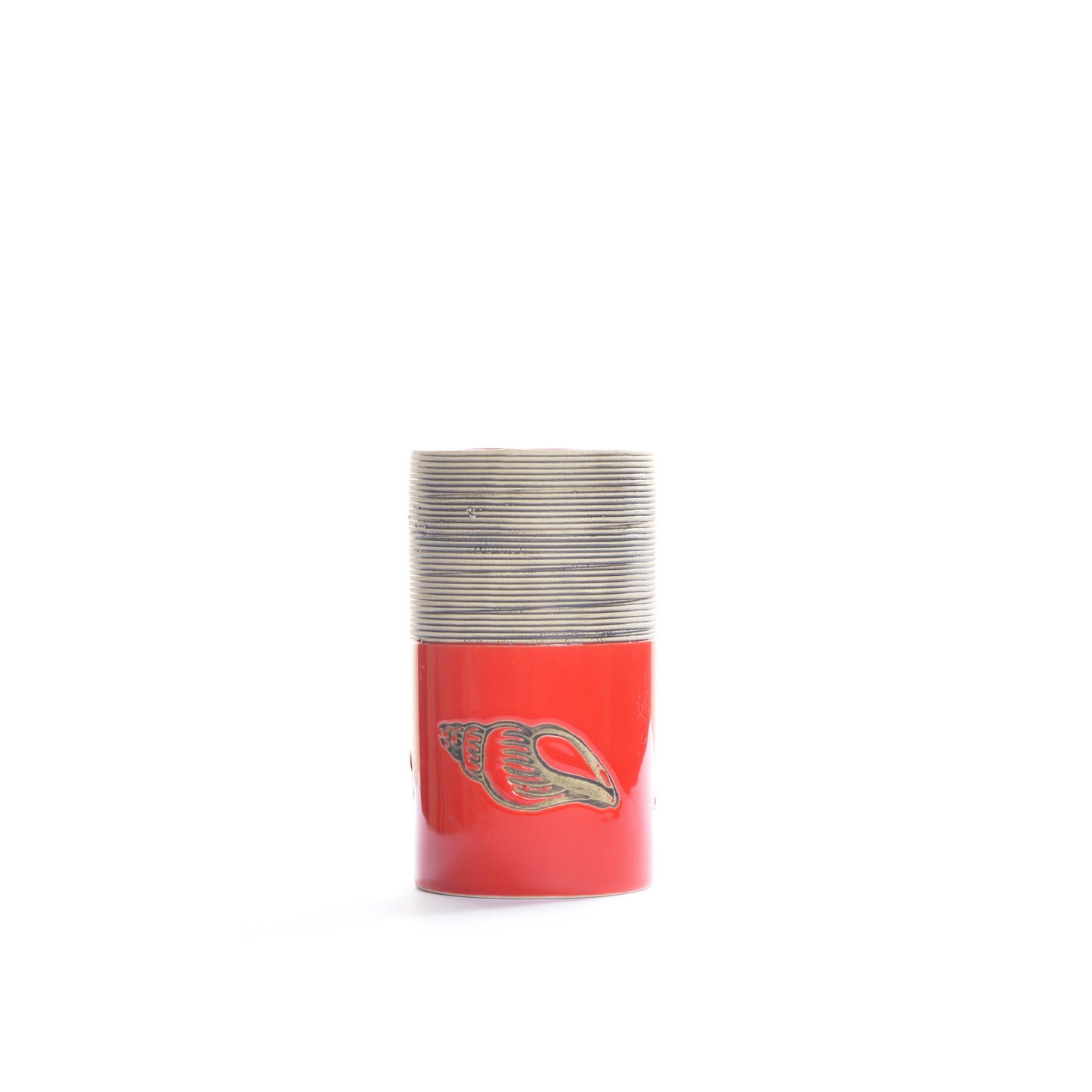 Red Embossed Lines Bathroom Set