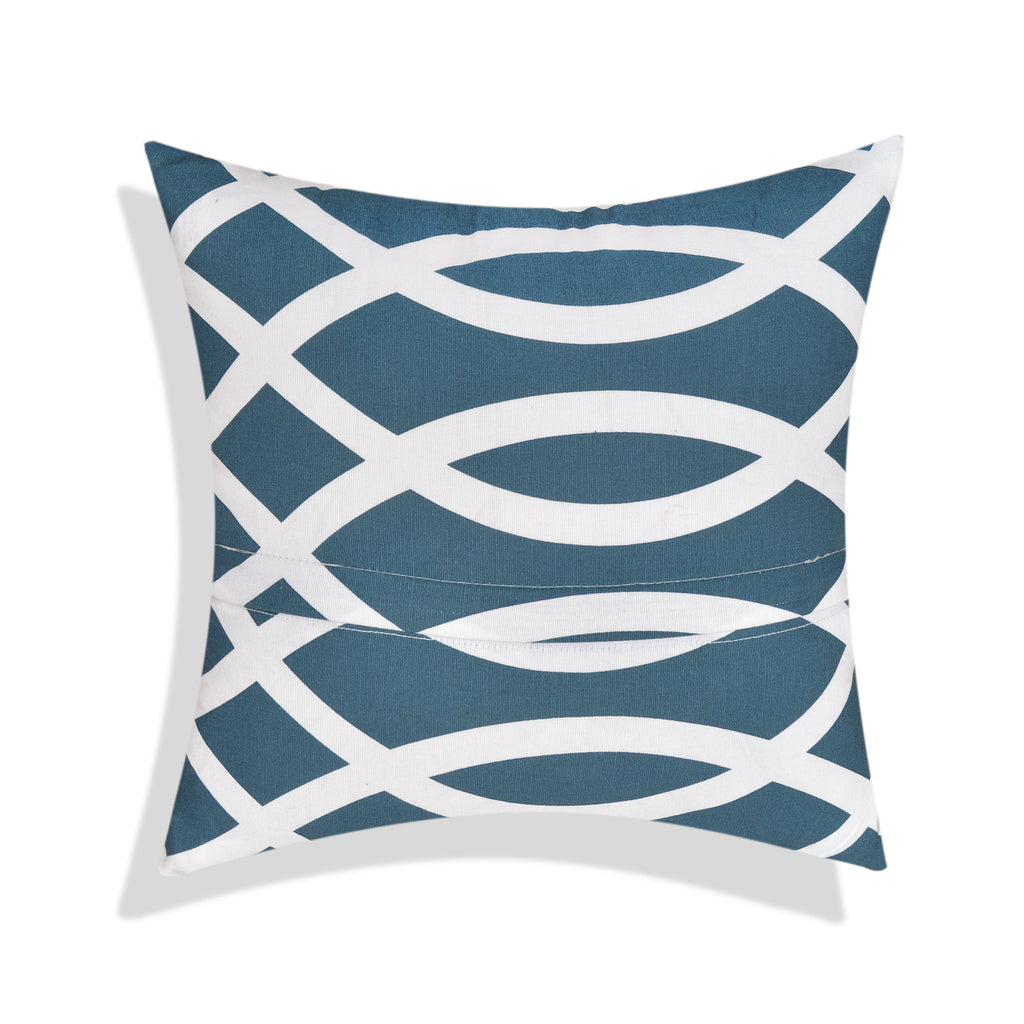 Wavy Green Cushion Cover