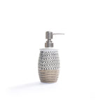 Embossed Dotted Bathroom Set (White)
