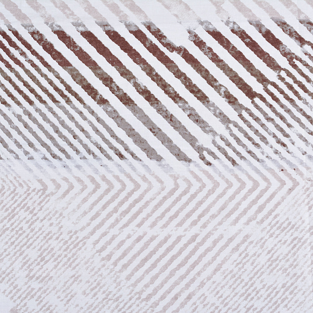 White Creamy Abstract Lines Design Bed Sheet with pillows