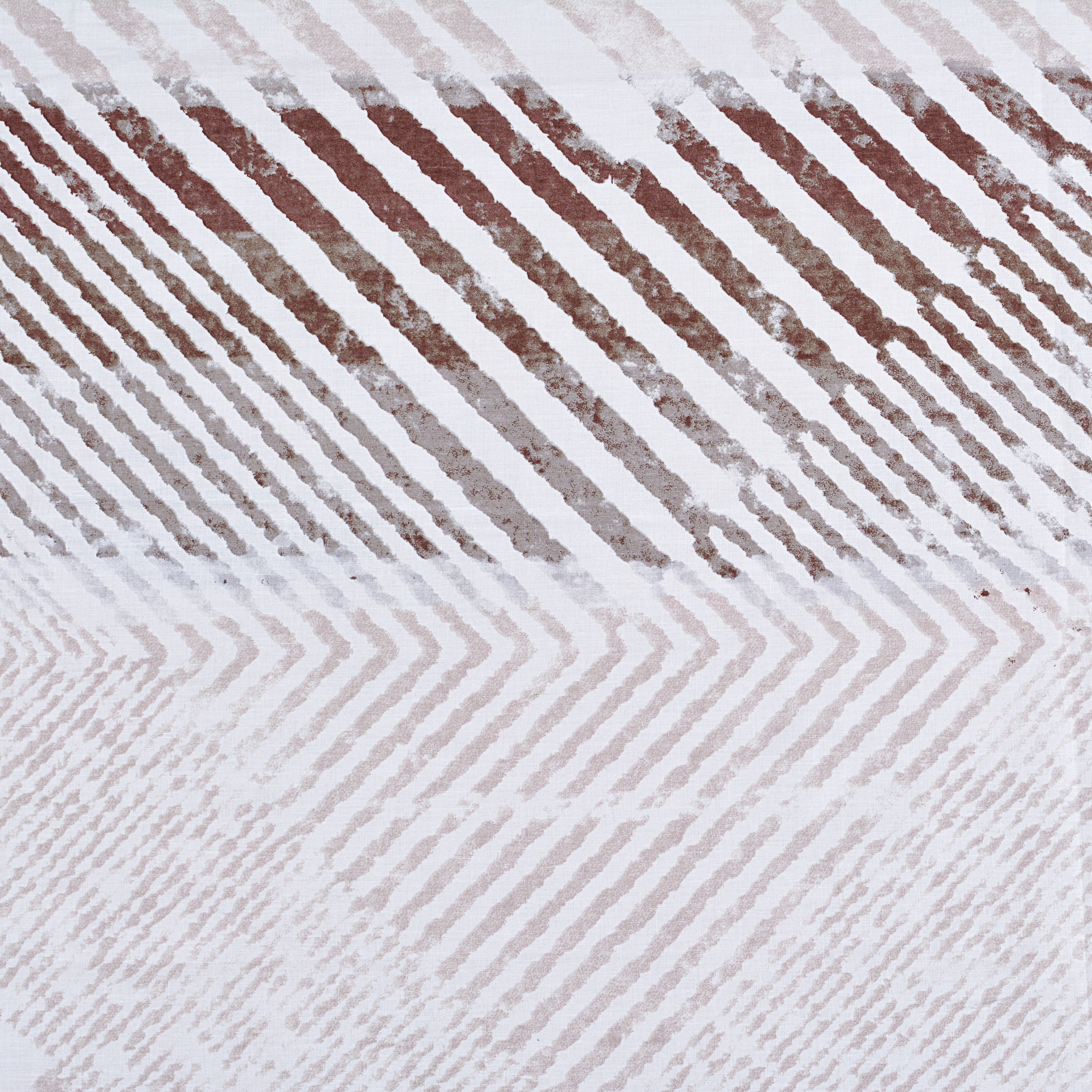 White Creamy Abstract Lines Design Bed Sheet with pillows