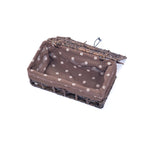 Braided Basket Fabric Lining with Tissue box