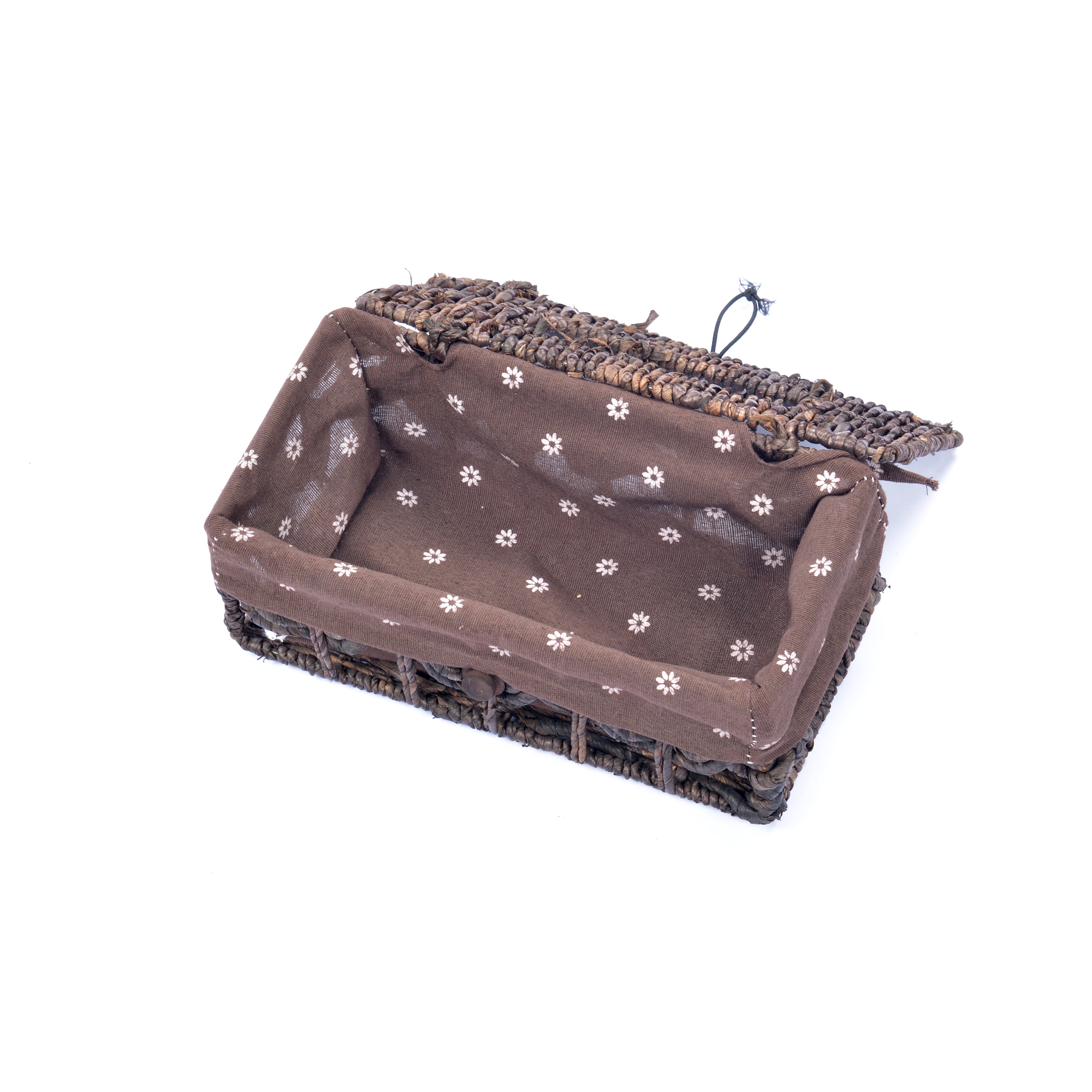 Braided Basket Fabric Lining with Tissue box