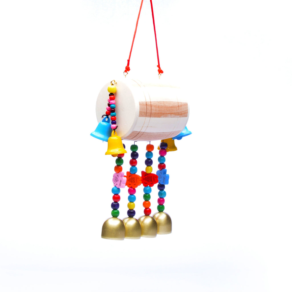 Wind Chimes with Decorative Drum