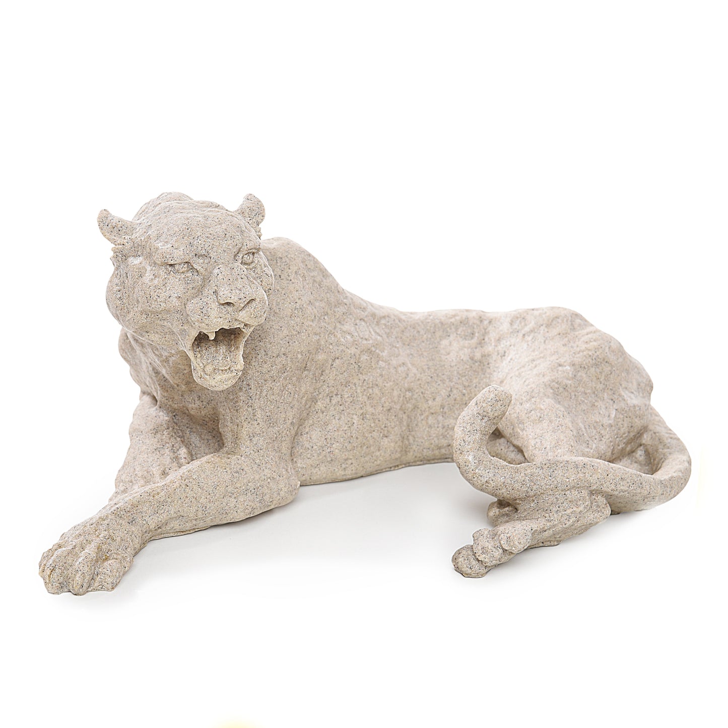 Sitting Leopard Design Statue