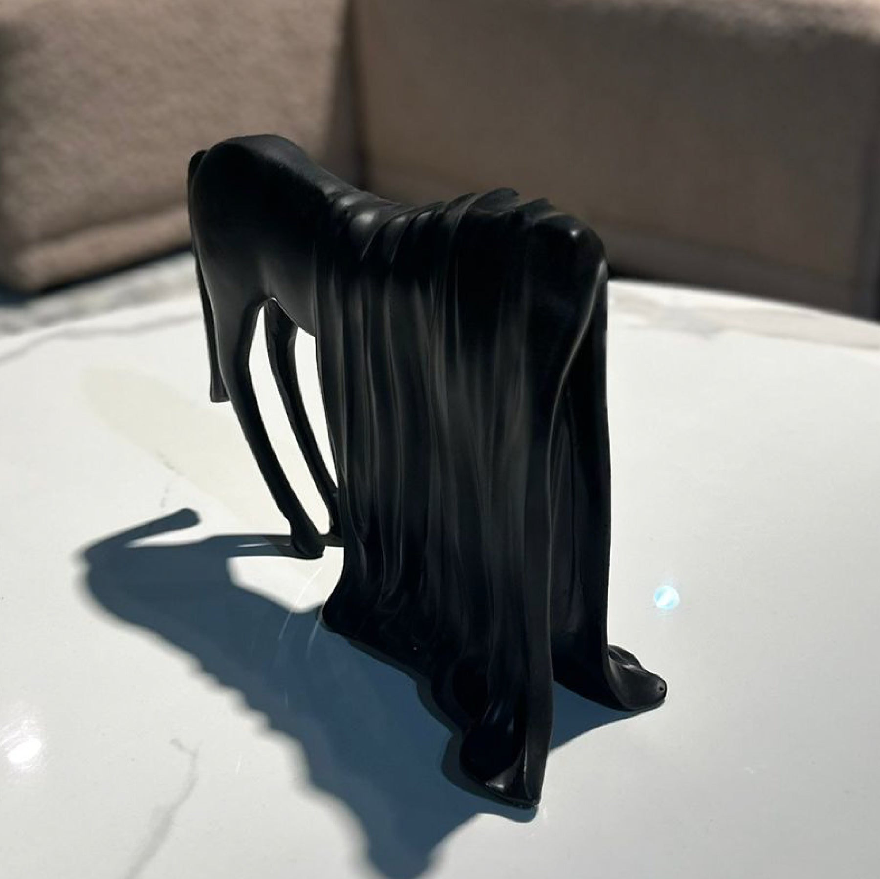 Draped Horse Sculpture
