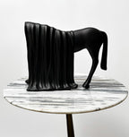 Draped Horse Sculpture