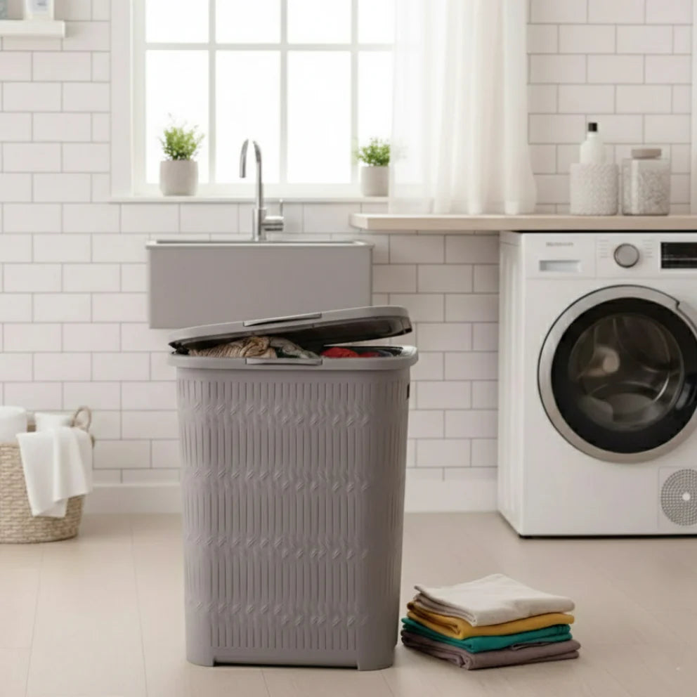 Prestige Bamboo Pattern Laundry Basket