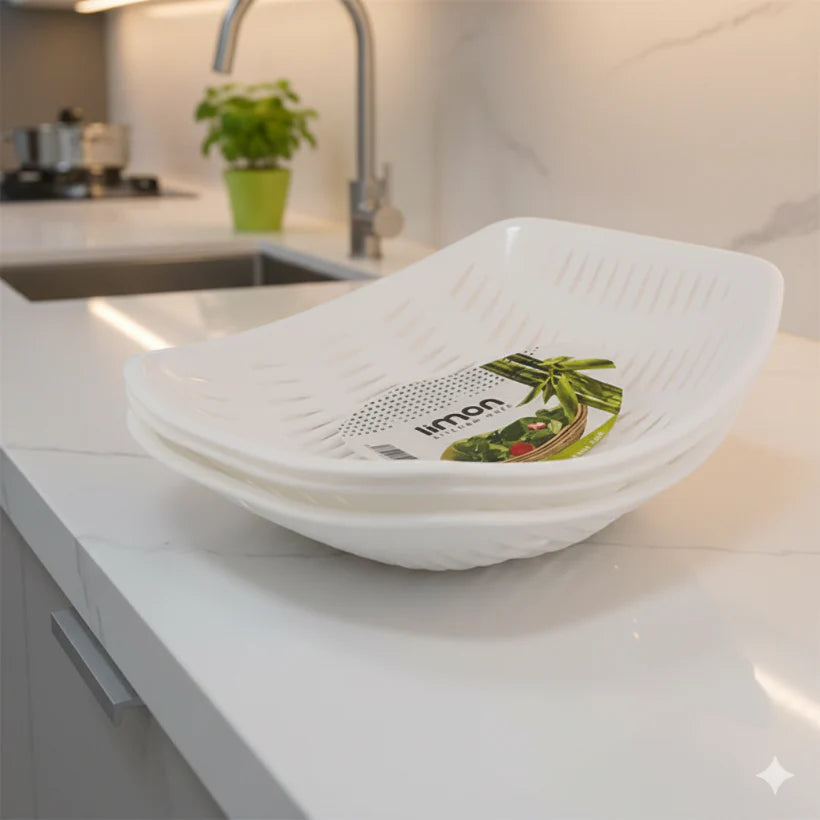 3-Piece Bamboo Multiuse Basket Set