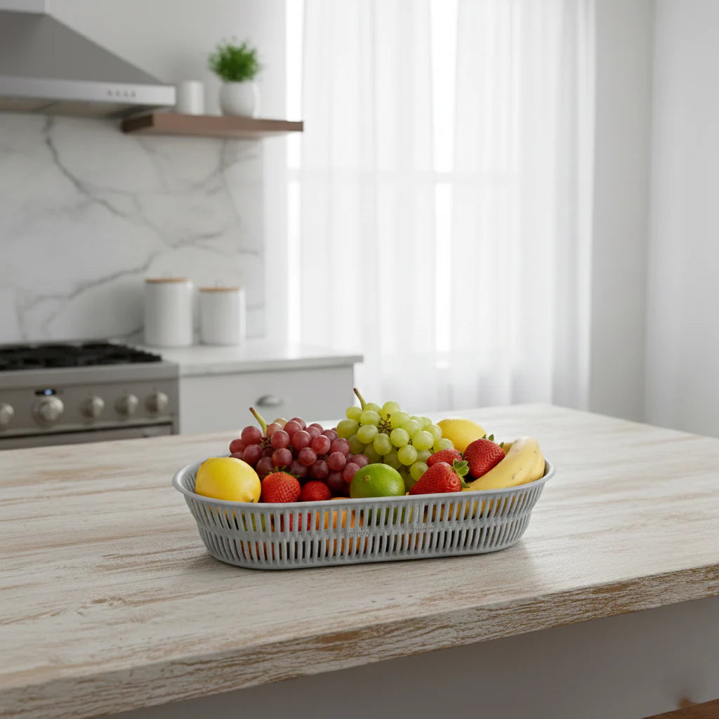 Multipurpose Oval Bamboo Basket