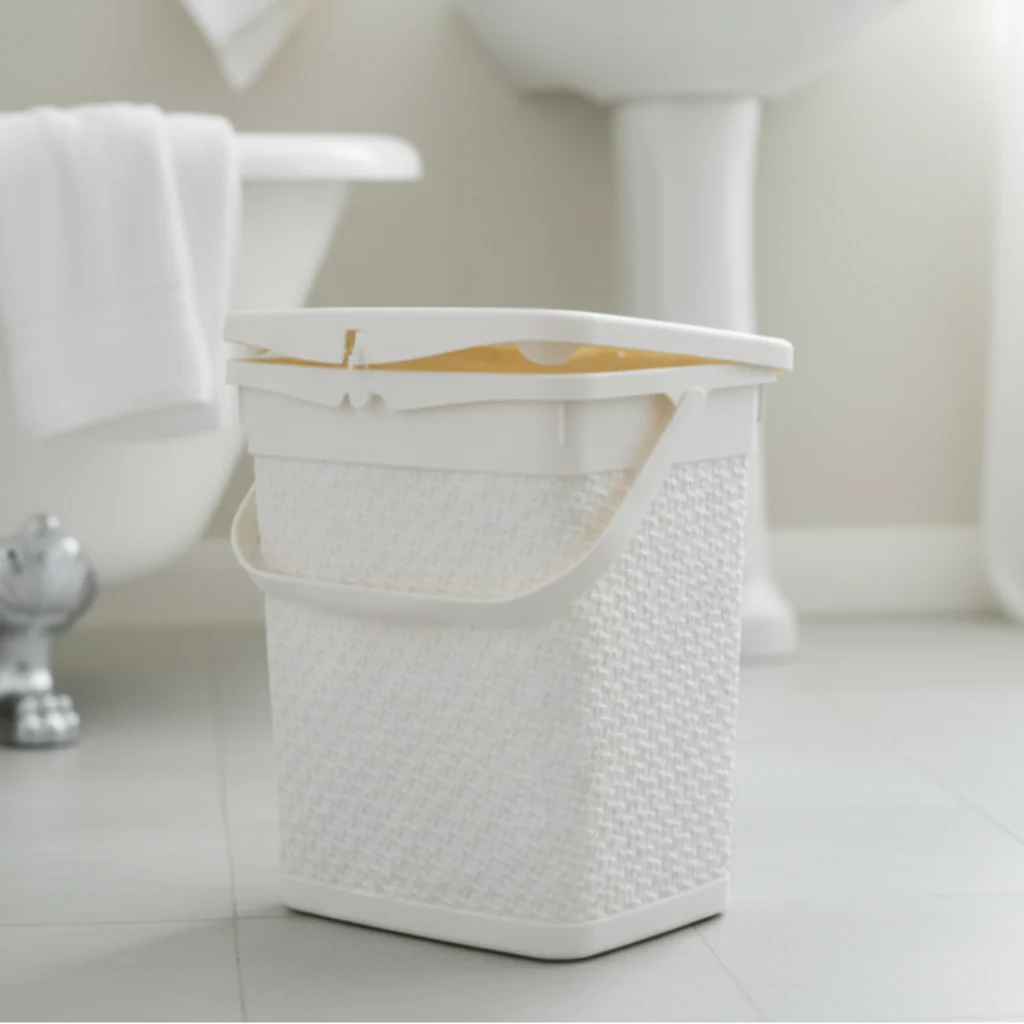 Multi-Use Basket with Lockable-Lid & Handle
