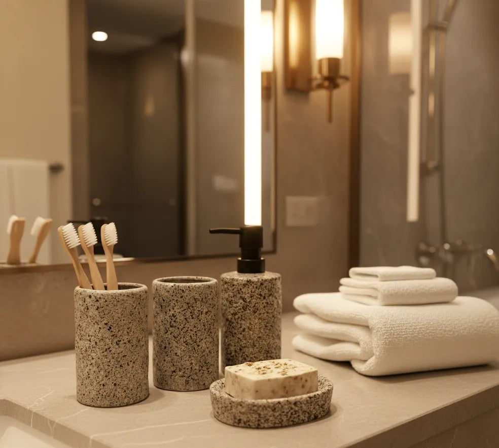 Slate Stone Bathroom Set