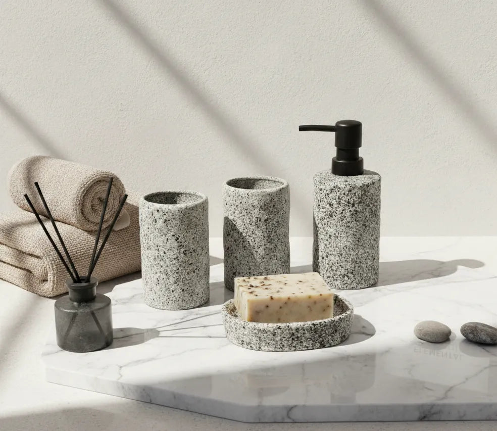 Slate Stone Bathroom Set