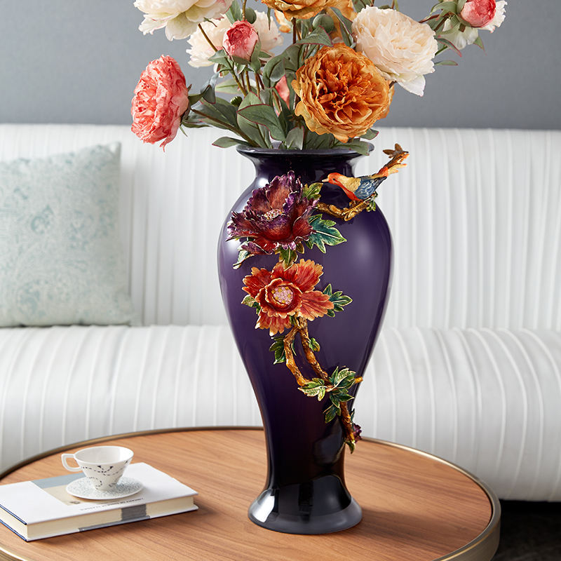 Enamel Tabletop Vase
