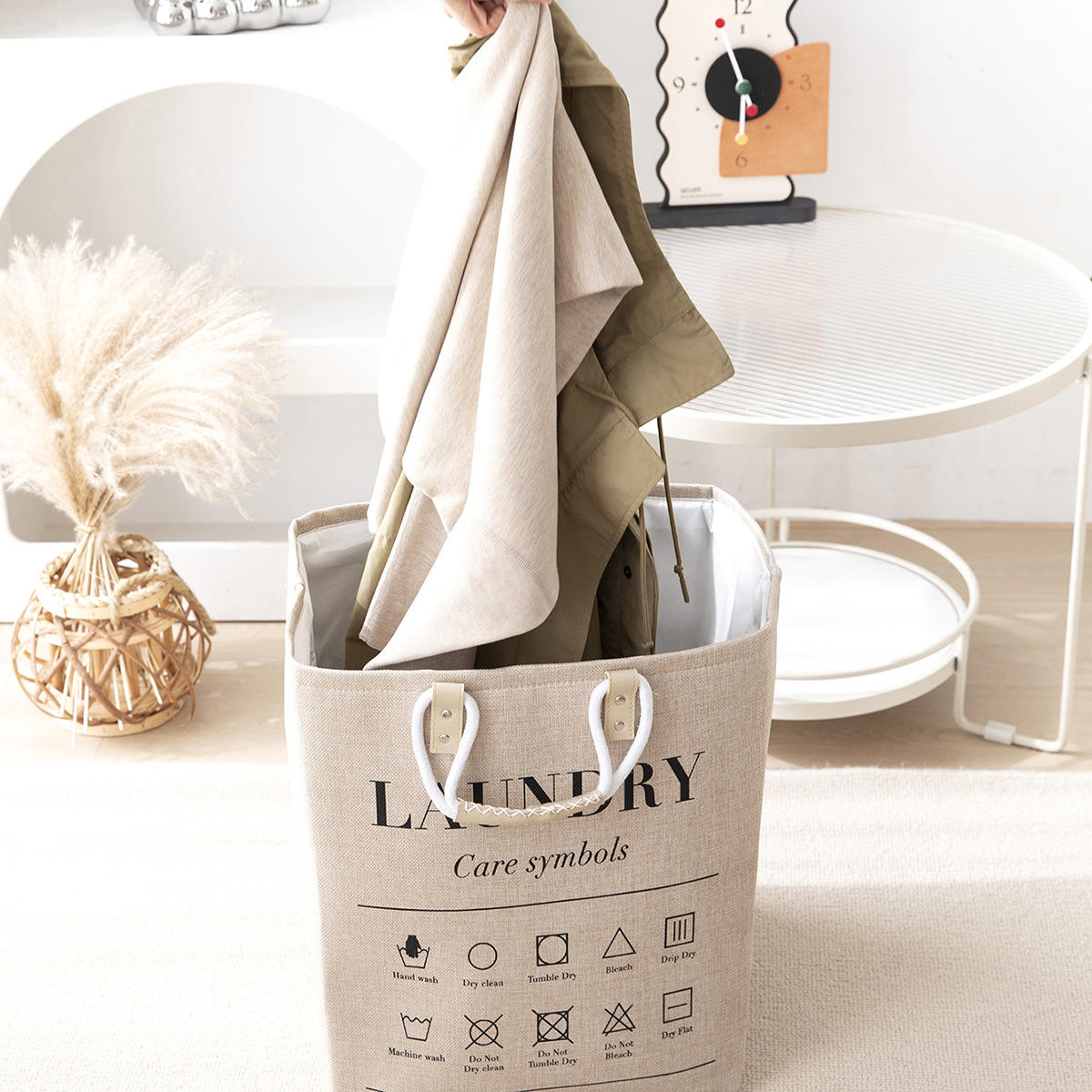Linen Foldable Basket