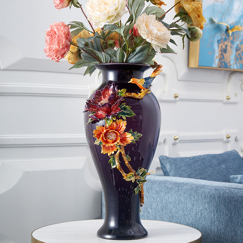 Enamel Tabletop Vase