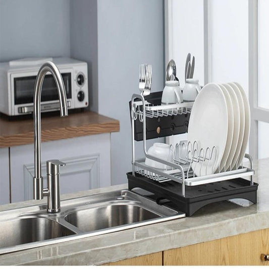 Aluminum Disassembly Dish Plate Bowl Holder Drain Board