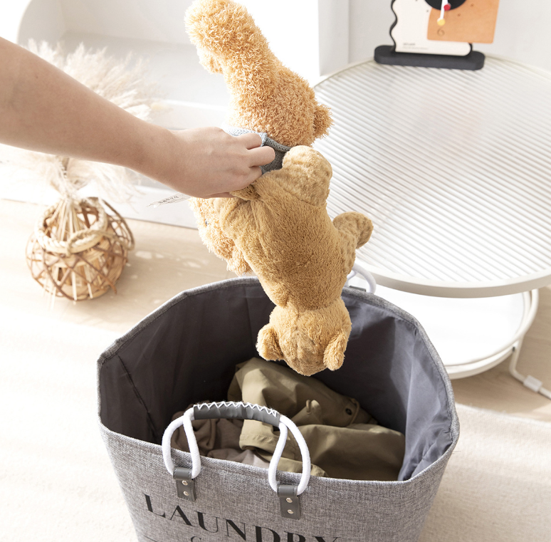 Linen Foldable Basket